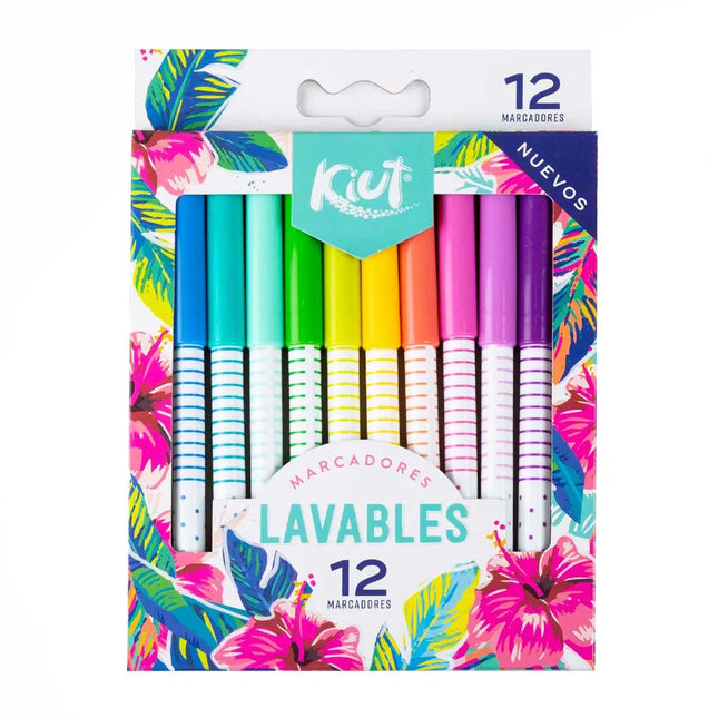 Marcadores Lavables x12 Kiut