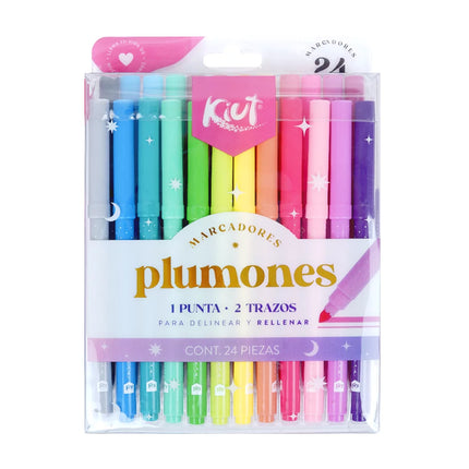 Marcadores Lavables x24 Kiut