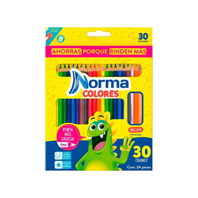 Colores Largos Tradicionales x30 Norma