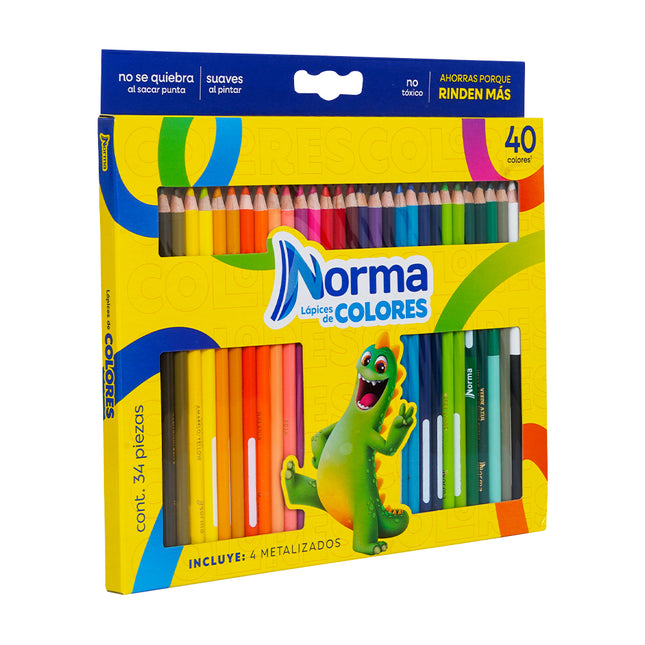 Caja Colores Largos x40 | Norma