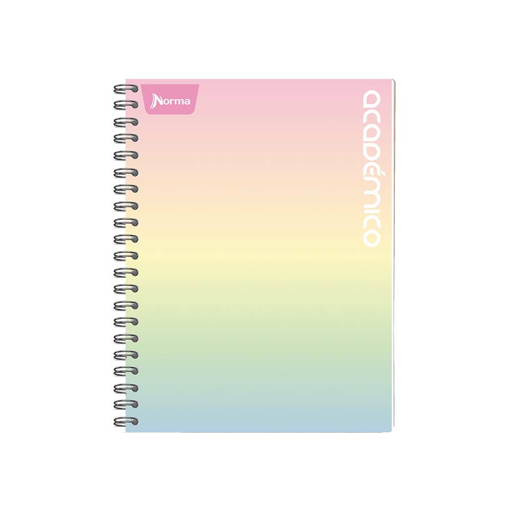 Cuaderno Argollado Durabook Femenino 7 Materias 175 Hojas Mixto Norma