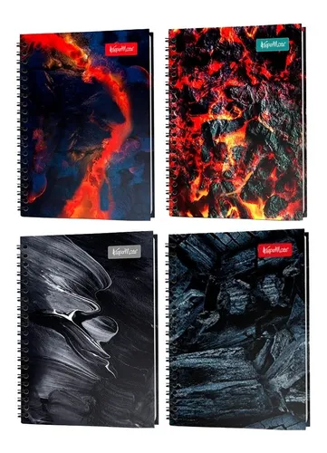 Cuaderno Argollado Durabook Masculino 7 Materias 175 Hojas Cuadriculado 105 Norma