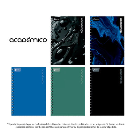 Cuaderno Argollado Durabook Masculino 7 Materias 175 Hojas Cuadriculado 95 Norma
