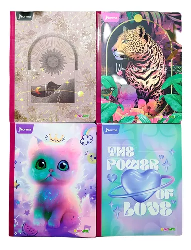 Cuaderno Cosido x-Presarte Femenino 50 Hojas Doble Linea Norma