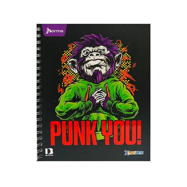 Cuaderno Argollado Durabook Masculino 80 Hojas Rayado Norma