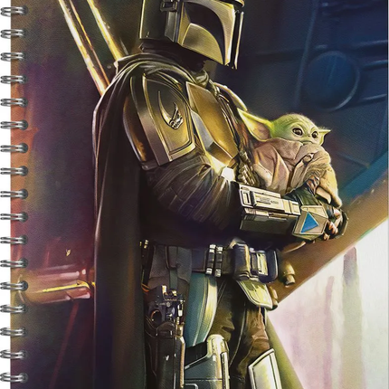 Cuaderno Argollado Mandalorian 80 Hojas Rayado Norma