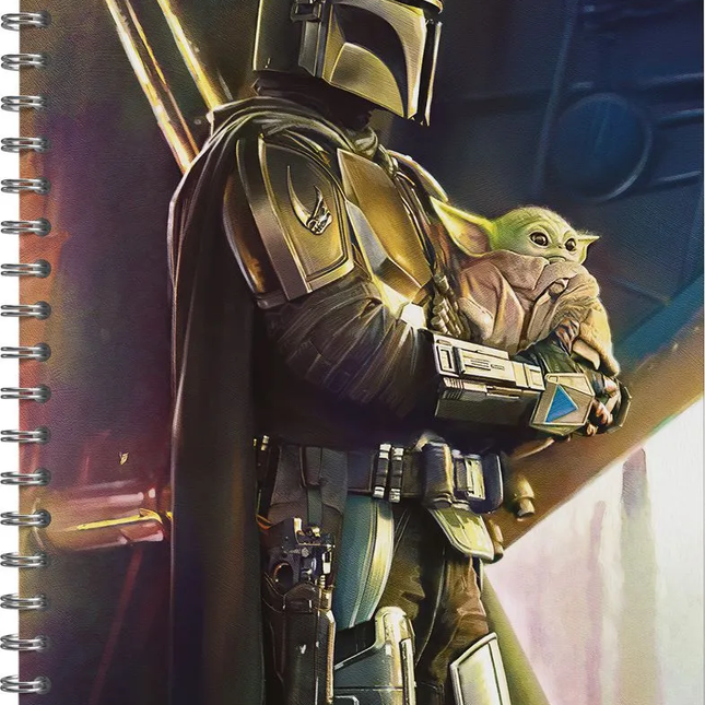 Cuaderno Argollado Mandalorian 80 Hojas Rayado Norma