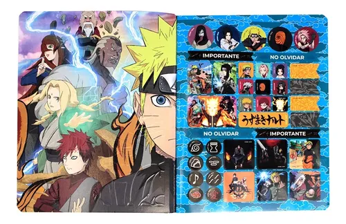 Cuaderno Cosido Naruto 50 Hojas Cuadriculado Norma