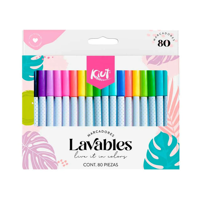 Marcadores Lavables x80 Kiut