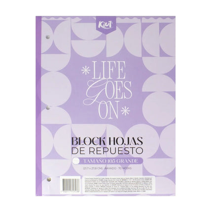 Block Repuesto Carta Rayado Kiut