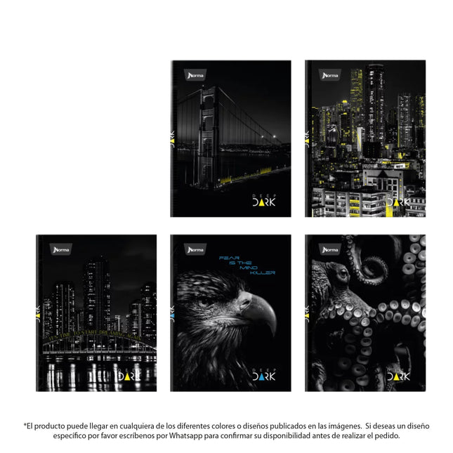 Cuaderno Cosido Durabook Deep Dark 90 Hojas Cuadriculado Norma
