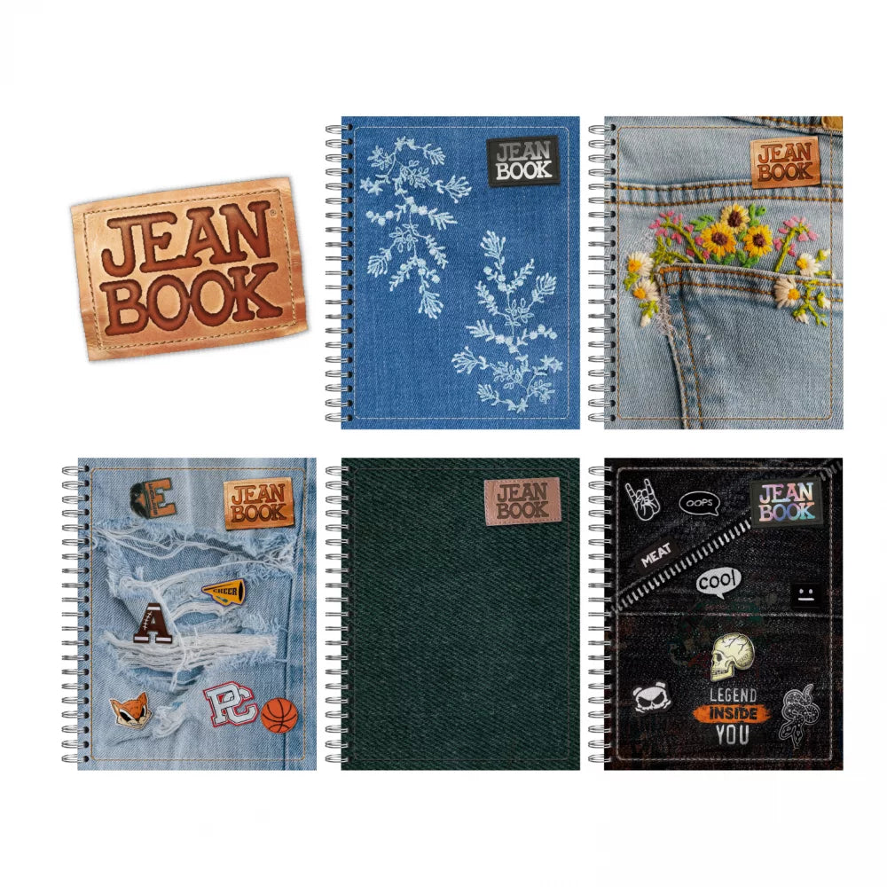 Cuaderno Argollado Durabook Jean Book 5 Materias 160 Hojas Jean Book