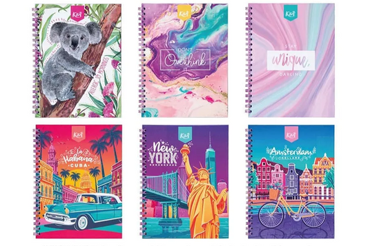 Cuaderno Argollado Durabook 5 Materias 160 Hojas Kiut