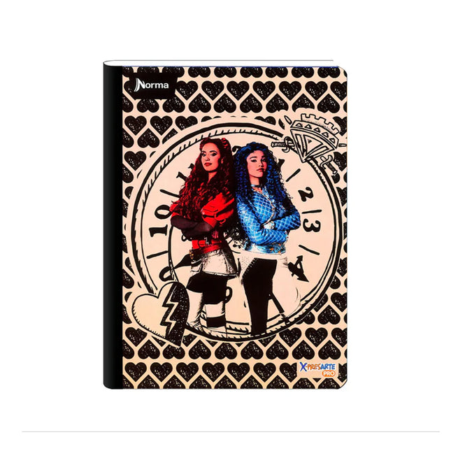 Cuaderno Cosido Descendientes 50 Hojas Rayado Norma