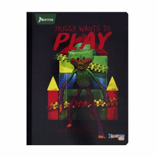 Cuaderno Cosido Poppy Playtime 100 Hojas Rayado Norma