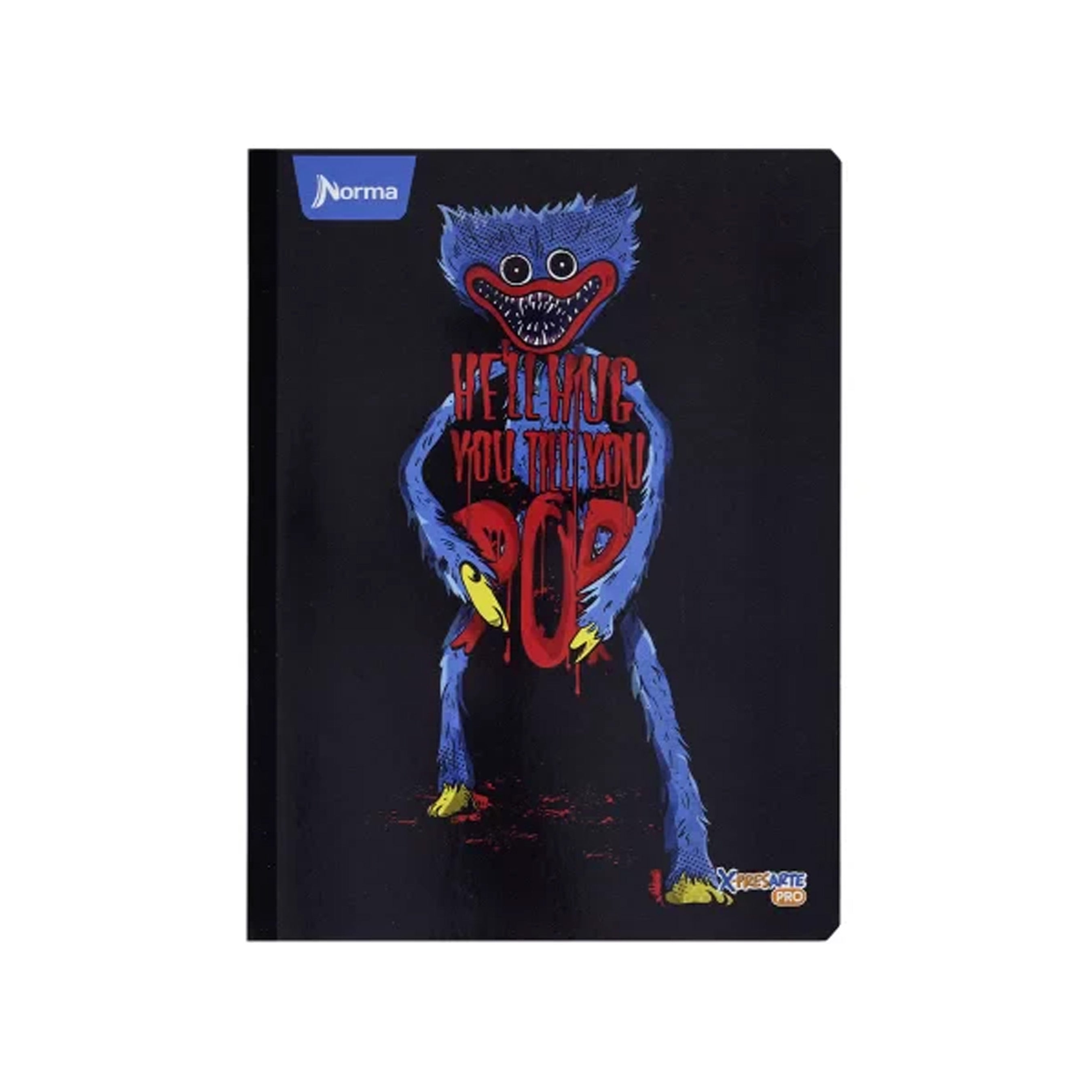 Cuaderno Cosido Poppy Playtime 100 Hojas Cuadriculado Norma