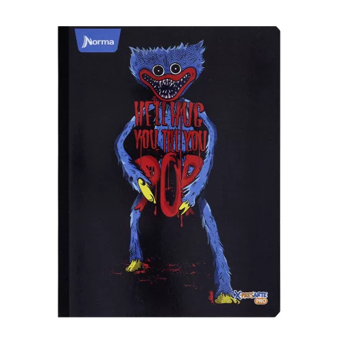 Cuaderno Cosido Poppy Playtime 100 Hojas Cuadriculado Norma