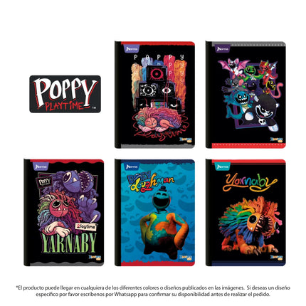 Cuaderno Cosido Poppy Playtime 50 Hojas Cuadriculado Norma