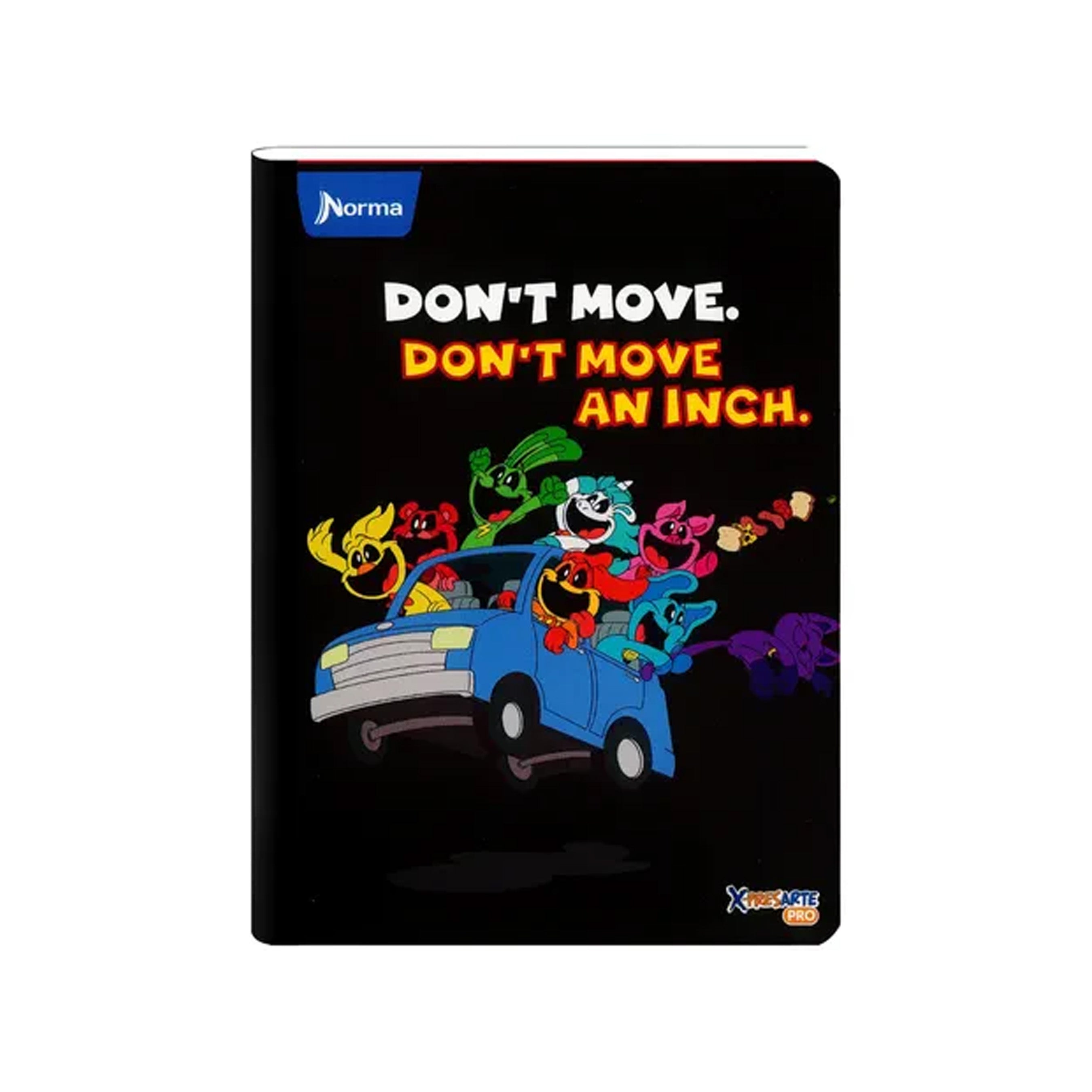 Cuaderno Cosido Poppy Playtime 50 Hojas Cuadriculado Norma