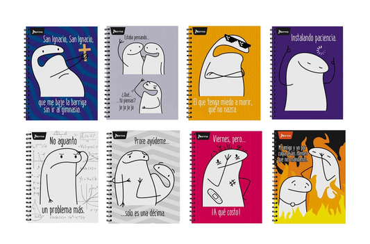 Cuaderno Argollado Durabook Memes 7 Materias 175 Hojas Mixto Norma