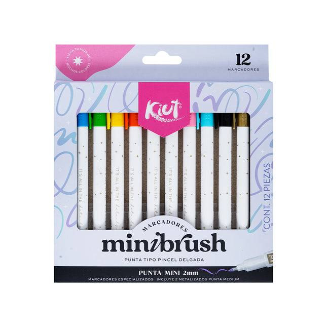 Marcadores Minibrush x12 | Kiut