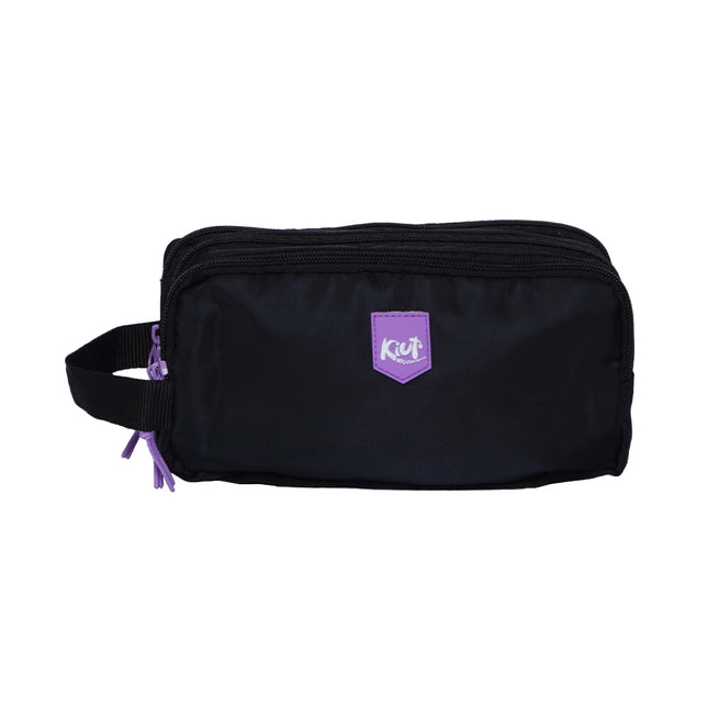 Cartuchera 3 Bolsillos Simple Black | Kiut