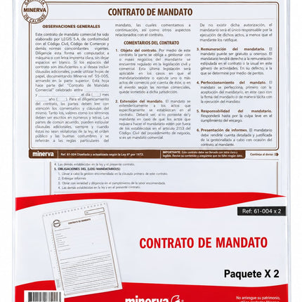 Contrato De Mandato X 2