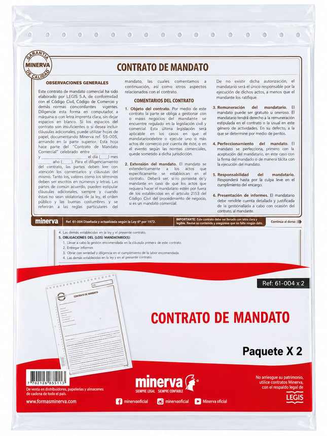 Contrato De Mandato X 2