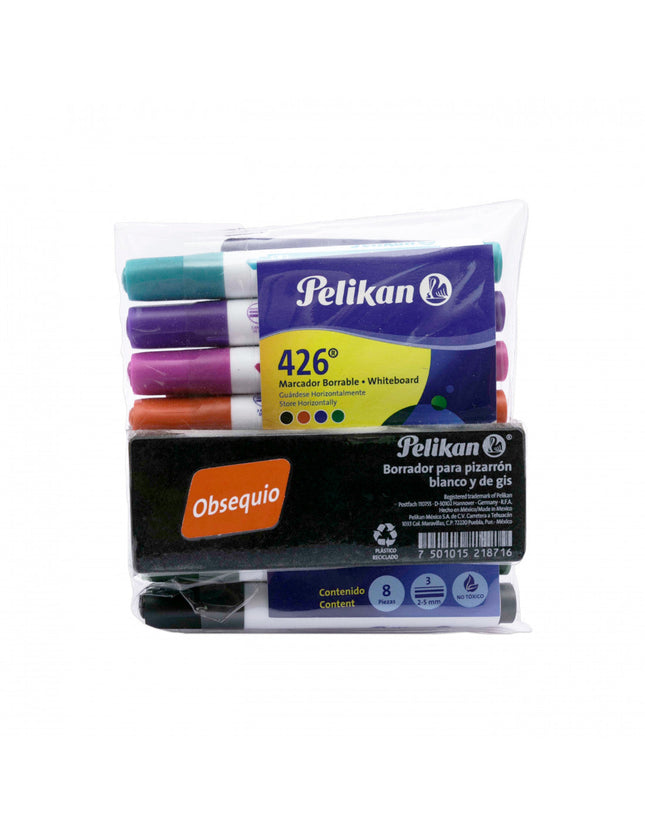 Estuche De Marcadores Borrables x8 Pelikan