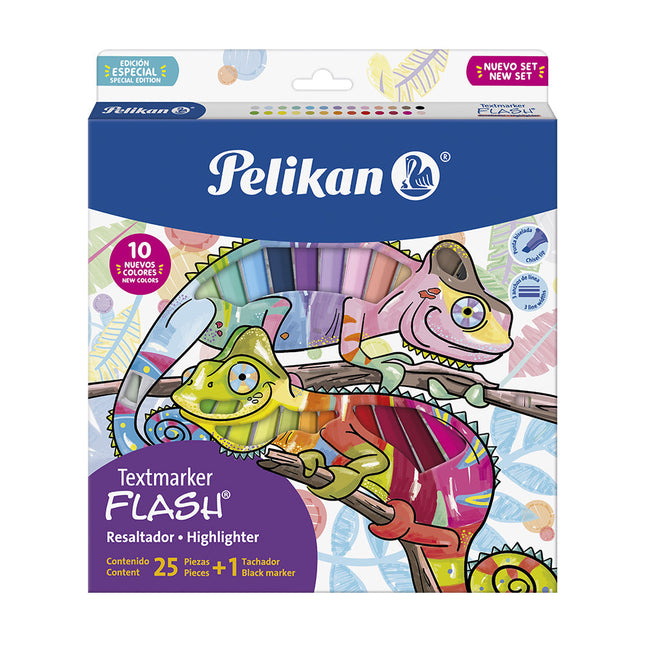 Resaltador Flash Camaleon x26 Pelikan