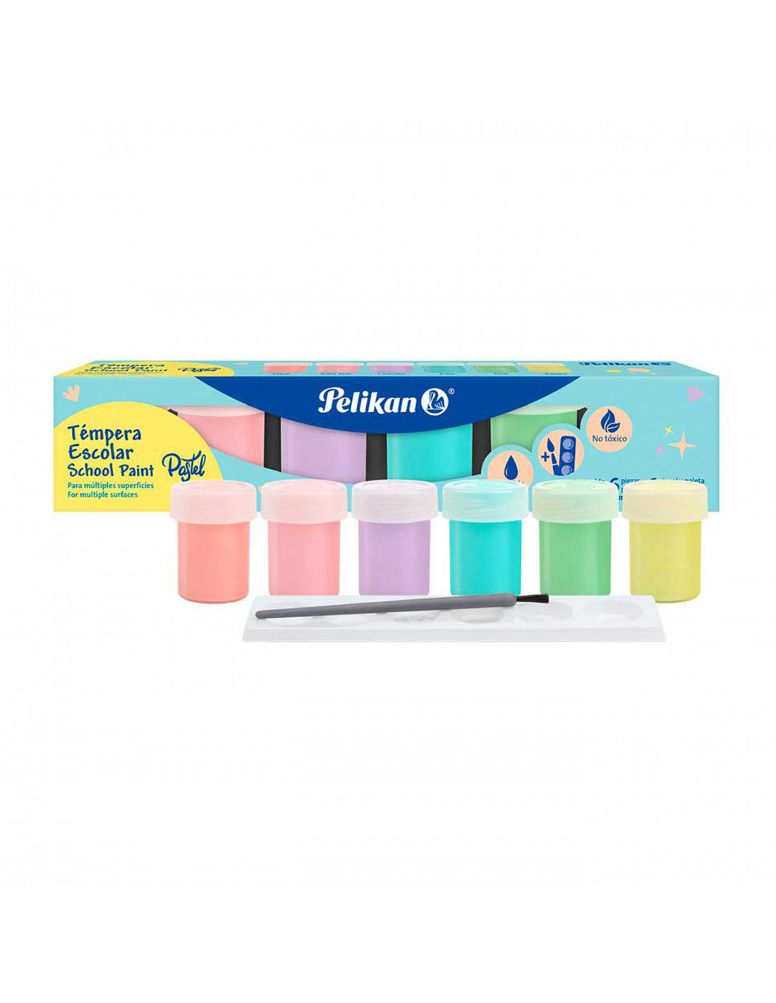 Estuche De Temperas Tonos Pastel x6 Pelikan