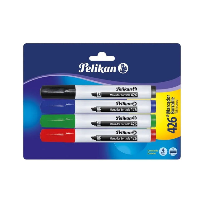 Estuche De Marcadores Borrables x4 Pelikan