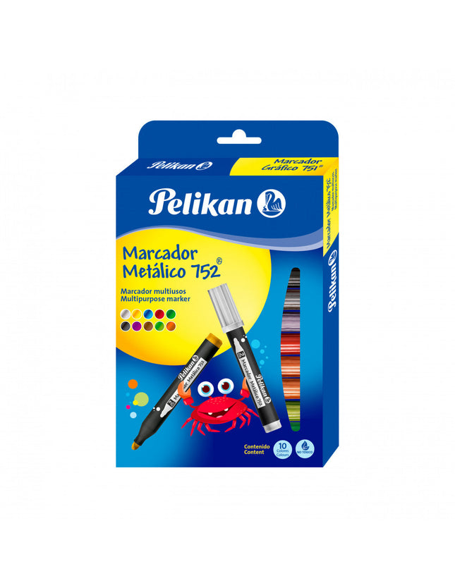 Marcadores Metálicos Pelikan 752x10