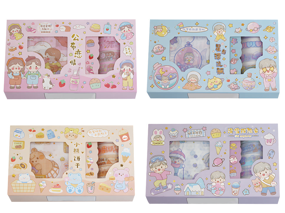 Estuche De Cinta Decorativa Y Stickers | Oh Box