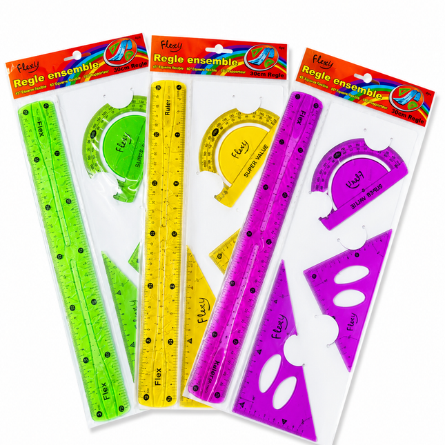 Set De Reglas Flexibles 4 Piezas | Nessan