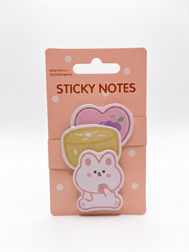 Notas Adhesivas Formas Cute 20 Hojas | Oh Box
