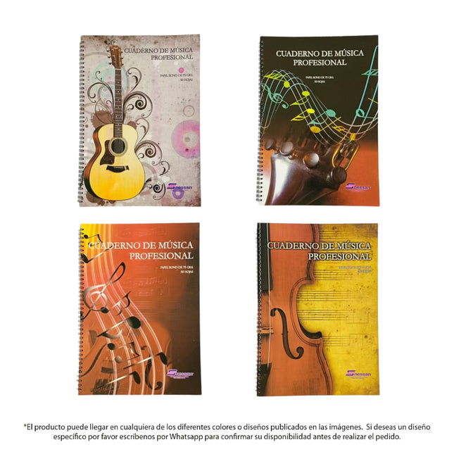Cuaderno De Música Profesional Pentagramado 35x25 cm | Nessan