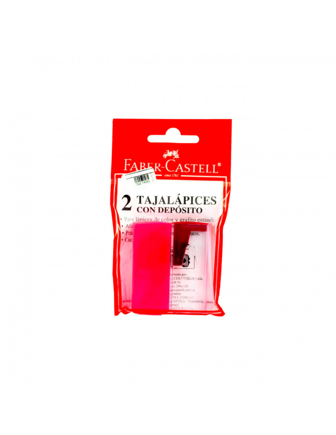 Sacapuntas Con Deposito X2 Faber Castell
