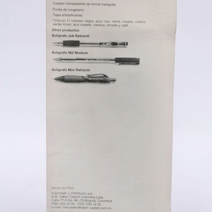 Boligrafo Lux Negro x3 Faber Castell