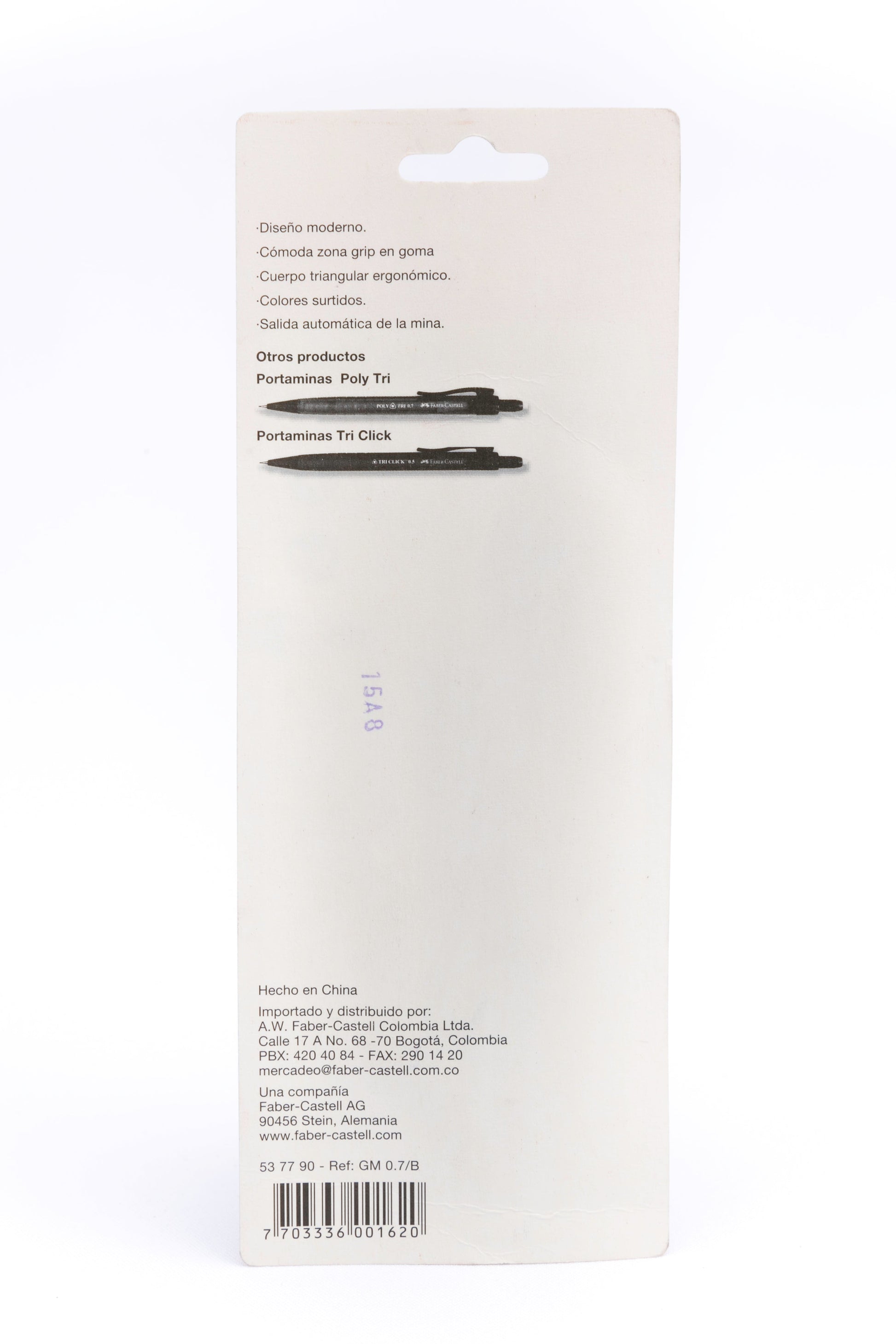 Portaminas Grip 0.7 Mm Con Minas Faber Castell