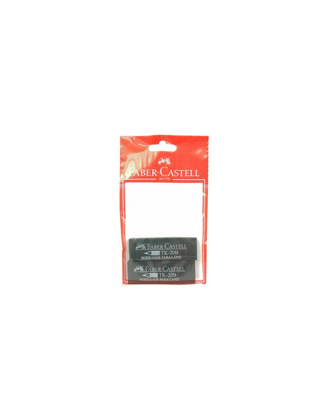 Borrador Negro Tk-20B x2 Unidades Faber Castell