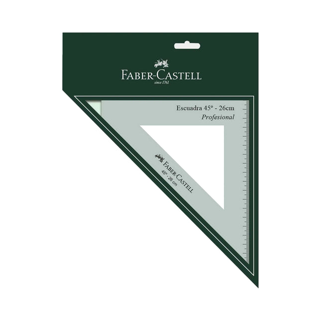 Escuadra 45 Grados 26 Cm Faber Castell