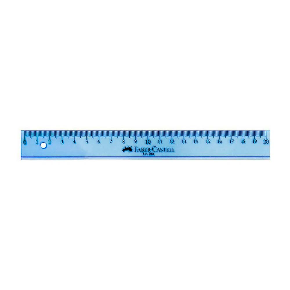 Regla Plana 20 Cm Faber Castell