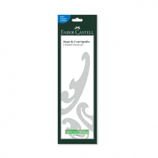 Curvigrafo Verde x3 Faber Castell