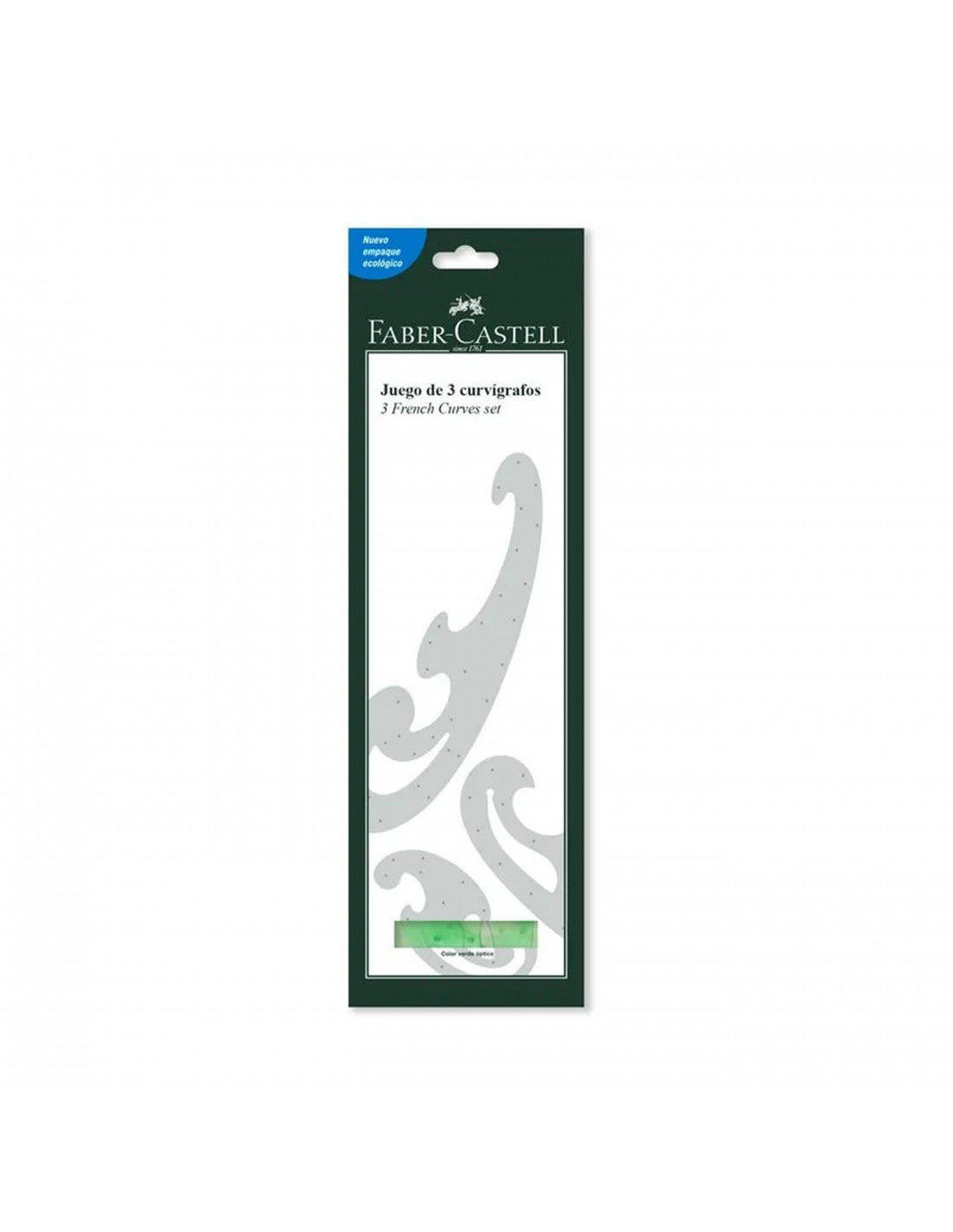 Curvigrafo Verde x3 Faber Castell