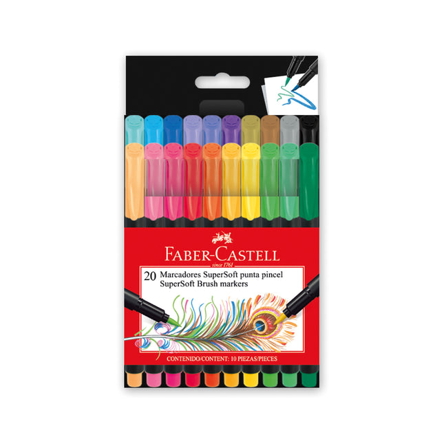 Plumones Supersoft x20 Faber Castell