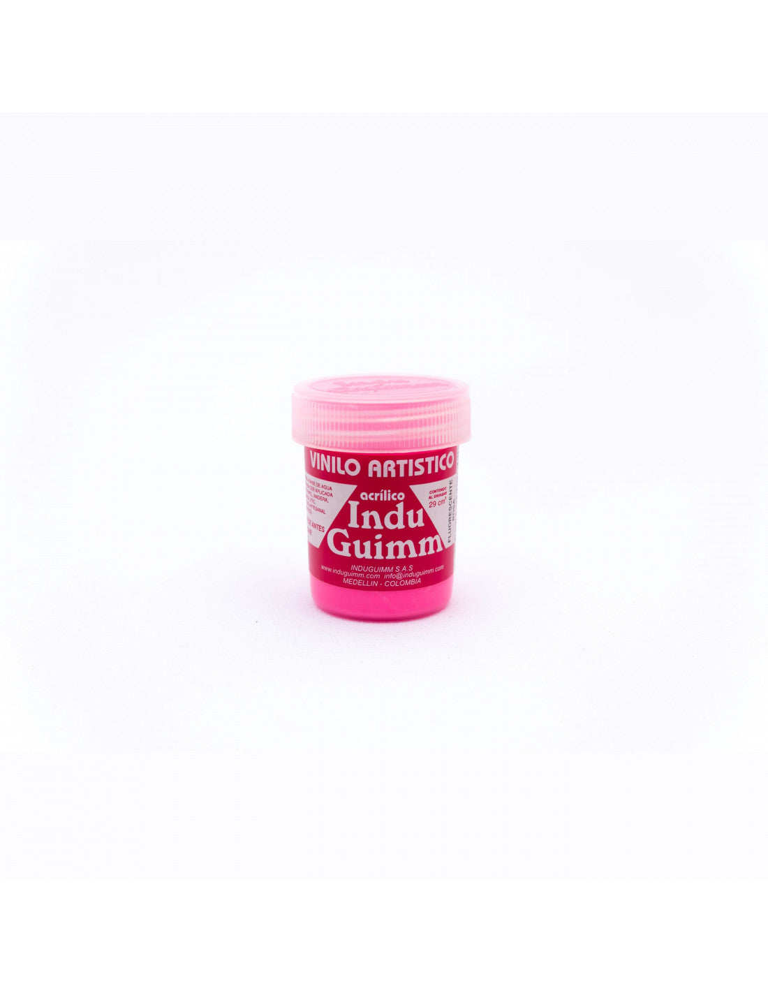 Vinilo Induguimm a base de agua 29cc Fluo Rosado
