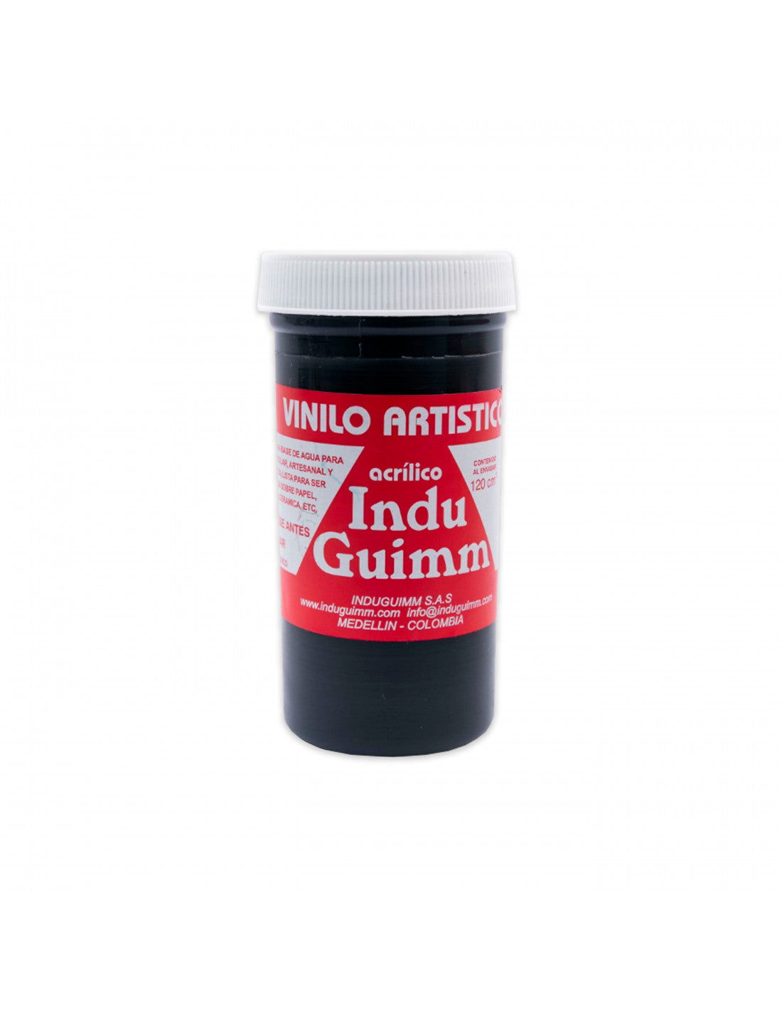 Vinilo Induguimm a base de agua 120cc Negro