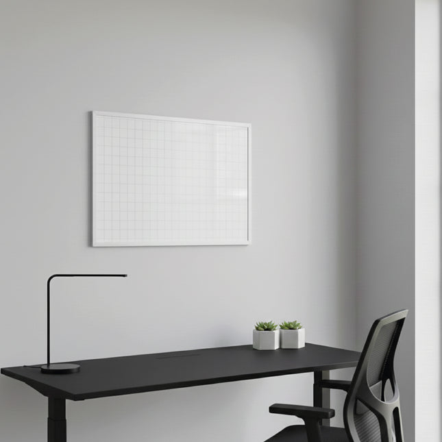 Tablero Acrílico Con Cuadrícula Marco Aluminio 40x60 cm | Artecma