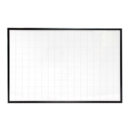 Tablero Acrílico Con Cuadrícula Marco Aluminio 60x80 cm | Artecma